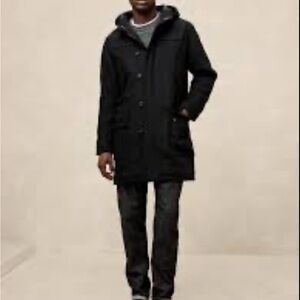 Banana Republic Mens WOOL-BLEND TOGGLE COAT NWOT Size Medium